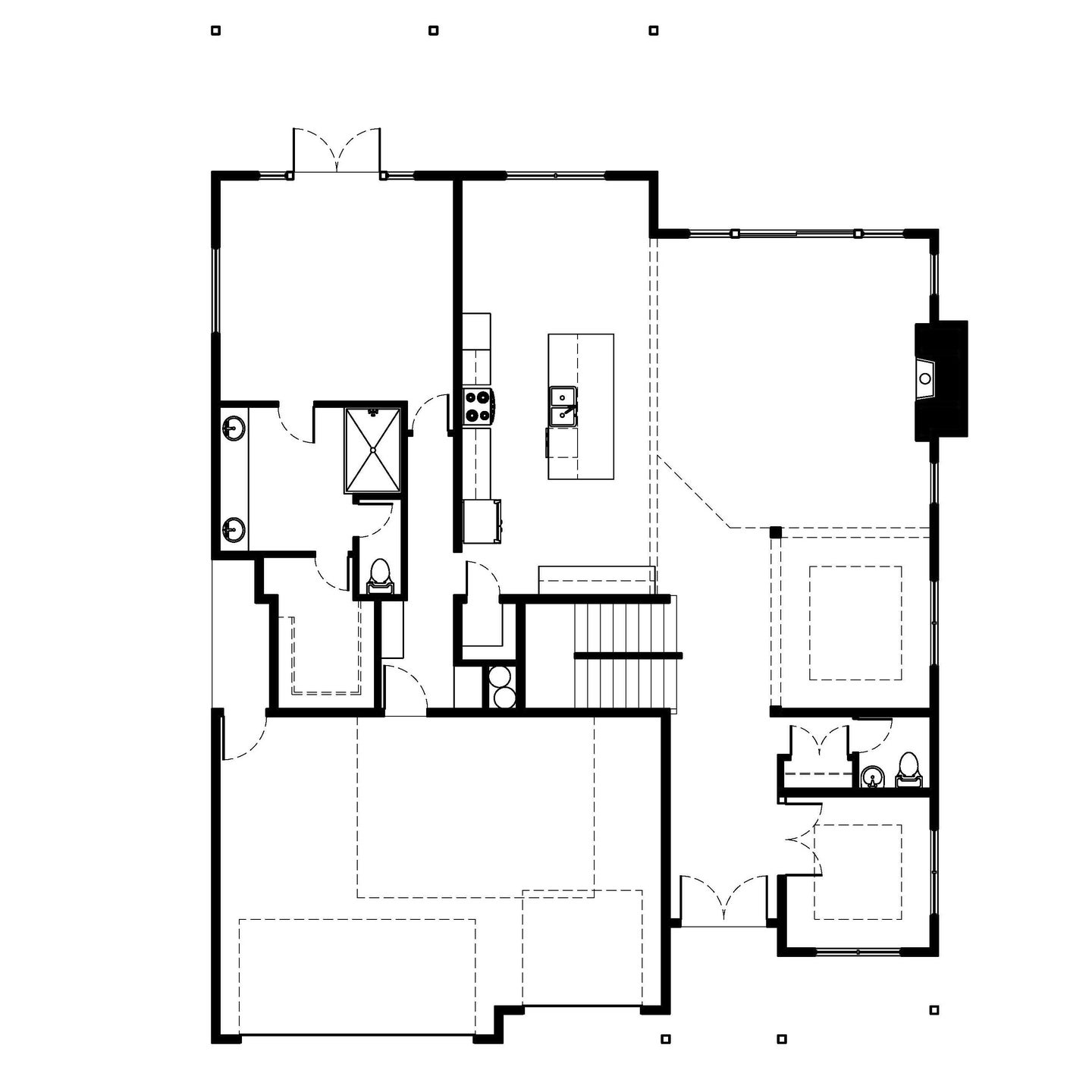 Main Level. Bradford New Home Floor Plan