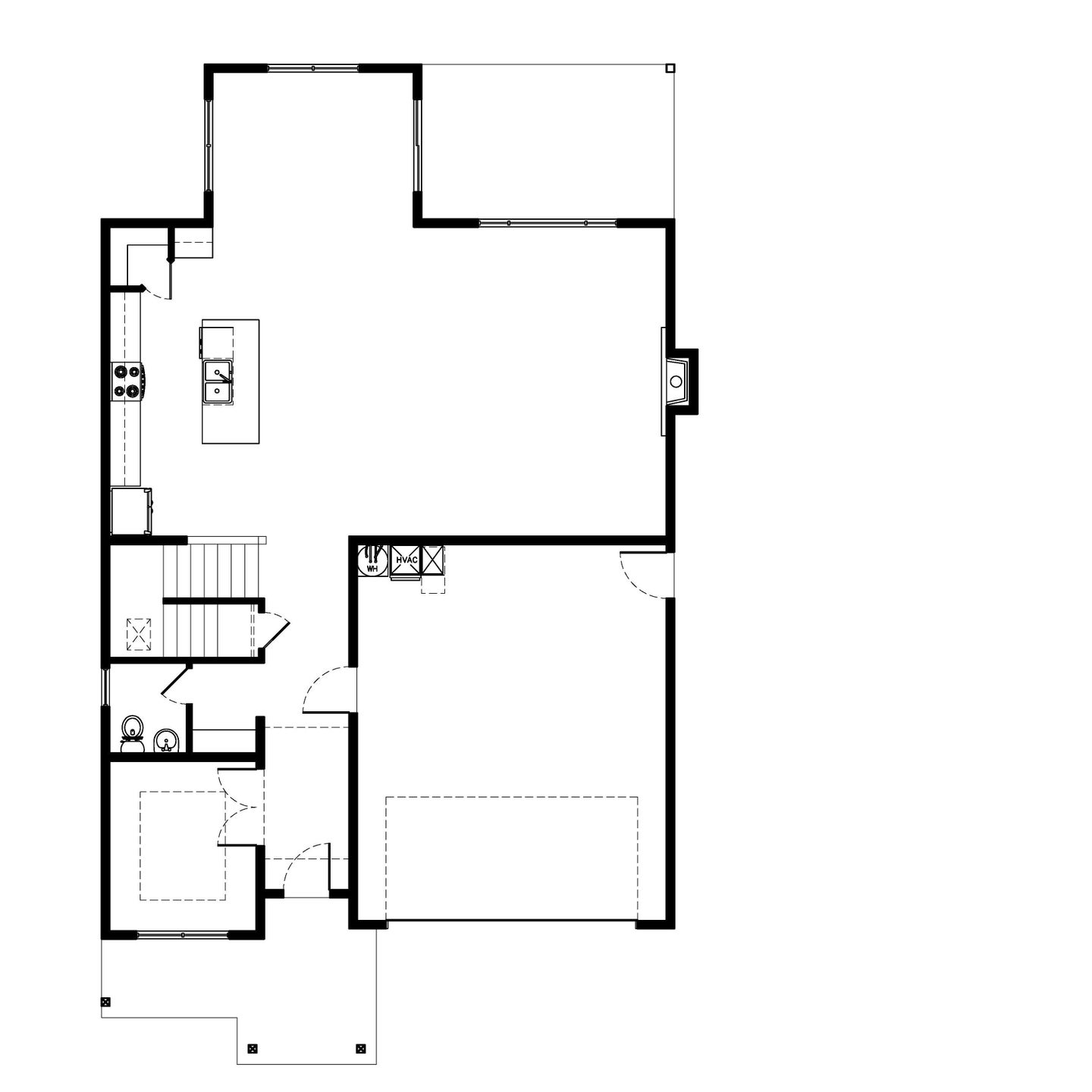 Main Level. Evergreen New Home Floor Plan