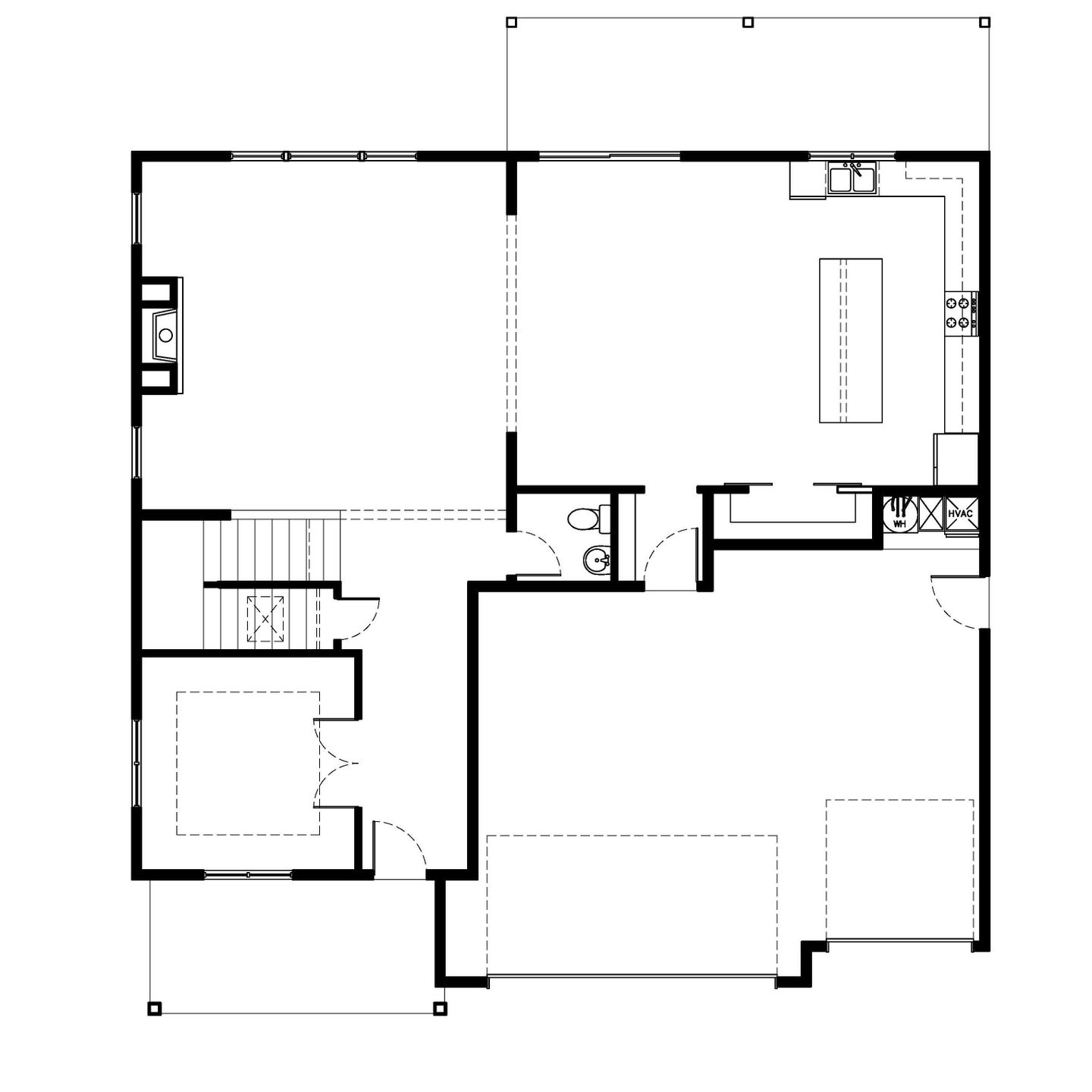 Main Level. Aspen New Home Floor Plan