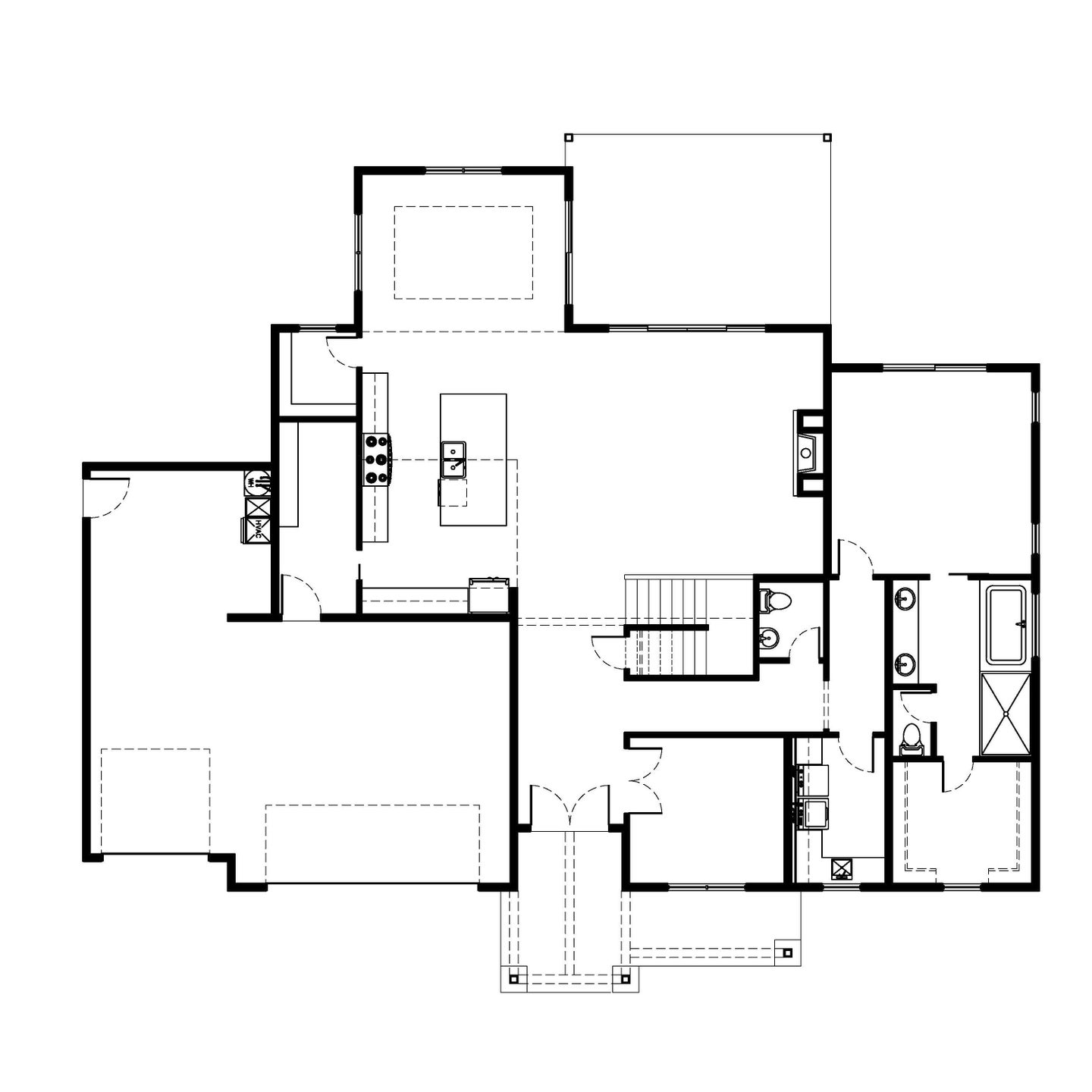 Main Level. Belmont New Home Floor Plan
