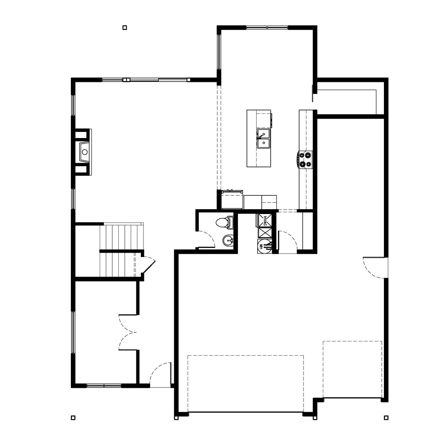 Main Level. Cedar New Home Floor Plan