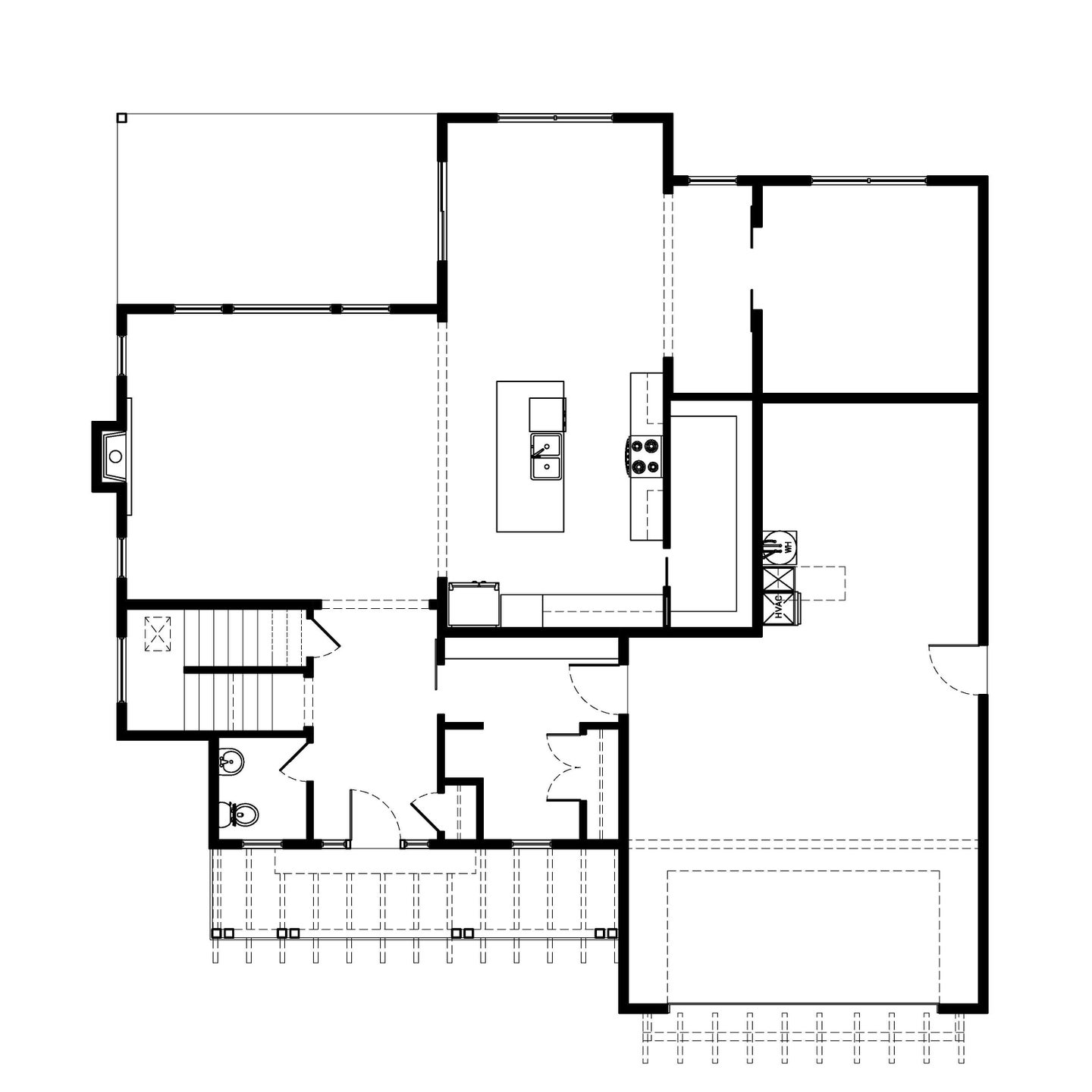 Main Level. Hampton New Home Floor Plan