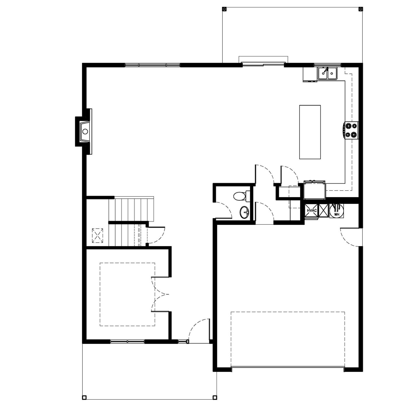 Main Level. Magnolia New Home Floor Plan