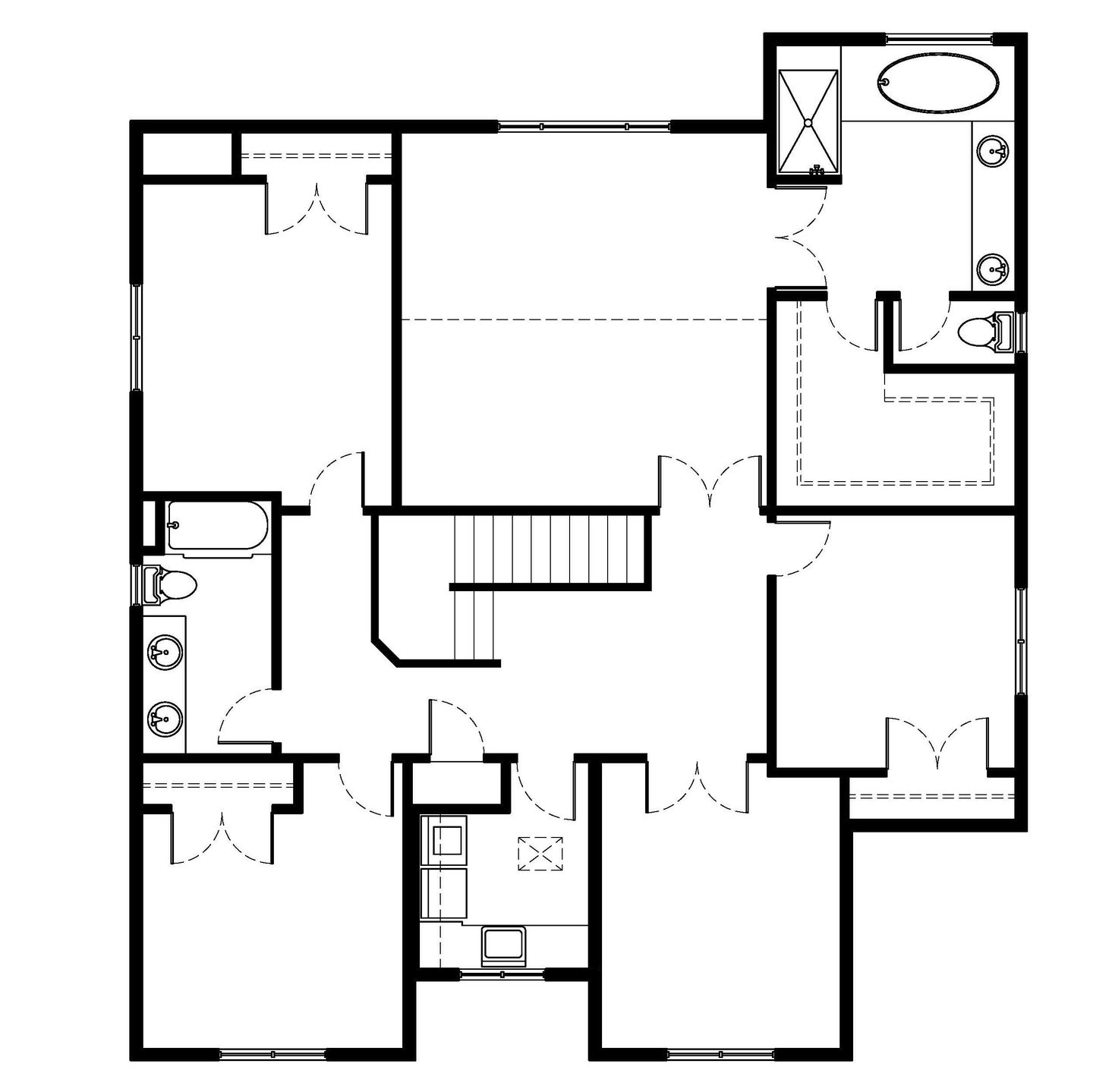 Upper Level. Cypress New Home Floor Plan