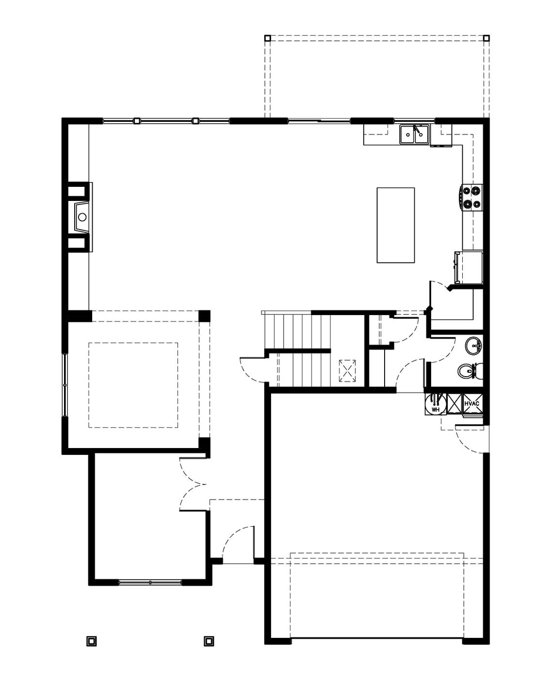 Main Level. Maple II New Home Floor Plan