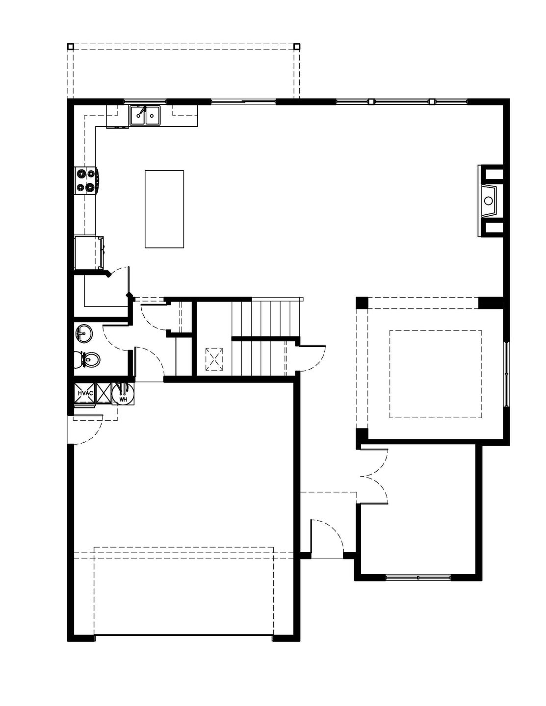 Main Level. Maple New Home Floor Plan