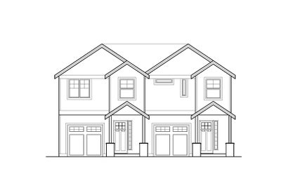 Building Elevation. 2br New Home in Canby, OR