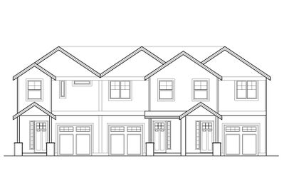 Building Elevation. 1,717sf New Home in Canby, OR