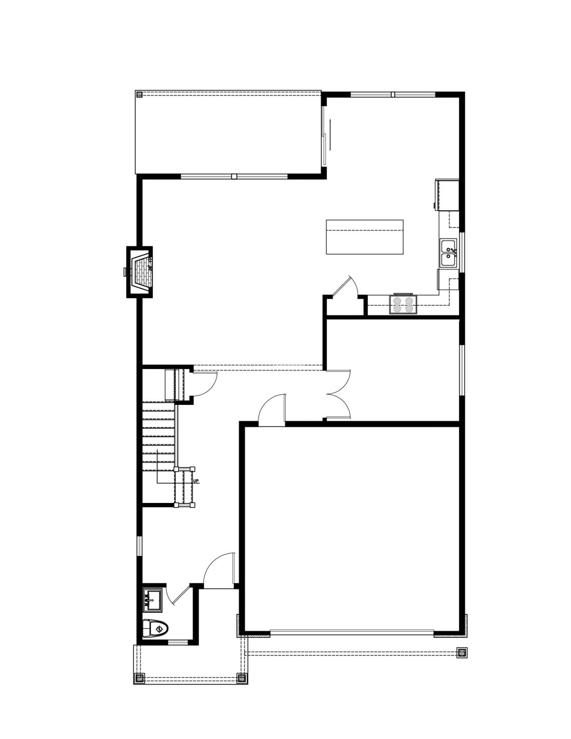 Main Level. Carmel New Home Floor Plan