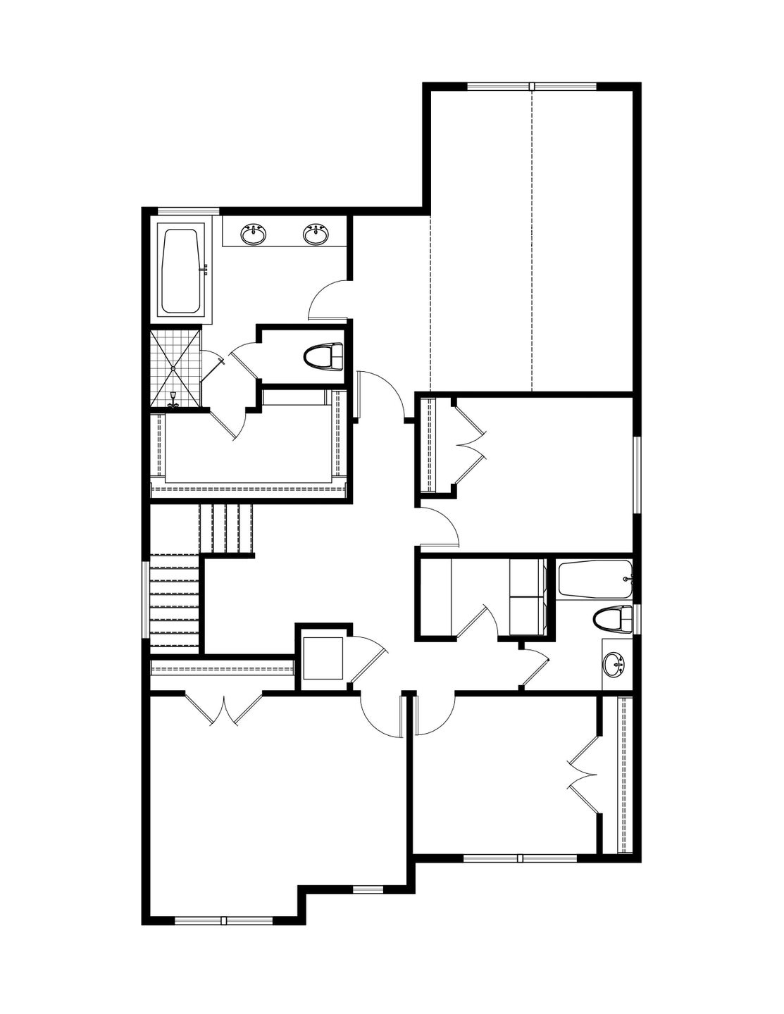 Upper Level. Carmel New Home Floor Plan