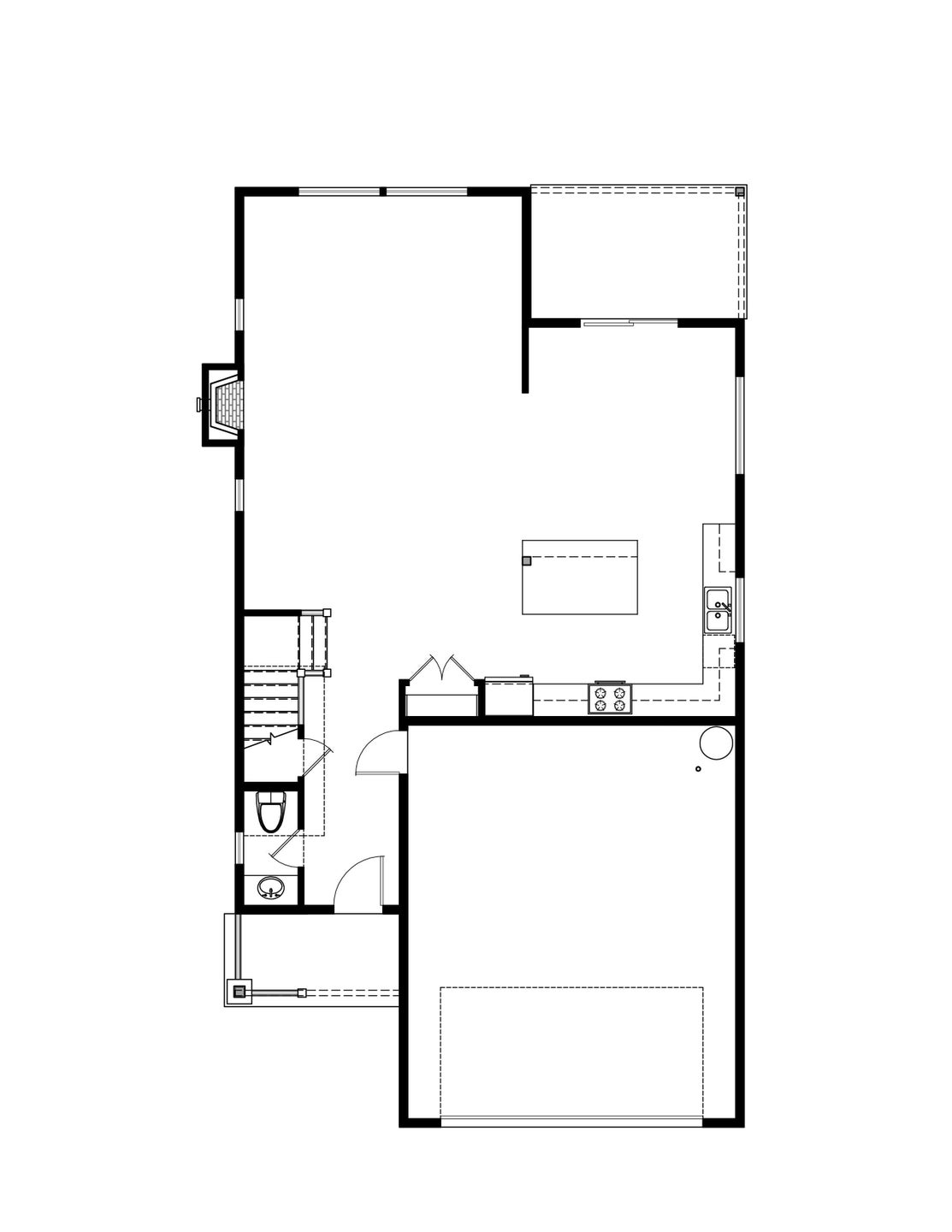 Main Level. 2,461sf New Home in Canby, OR