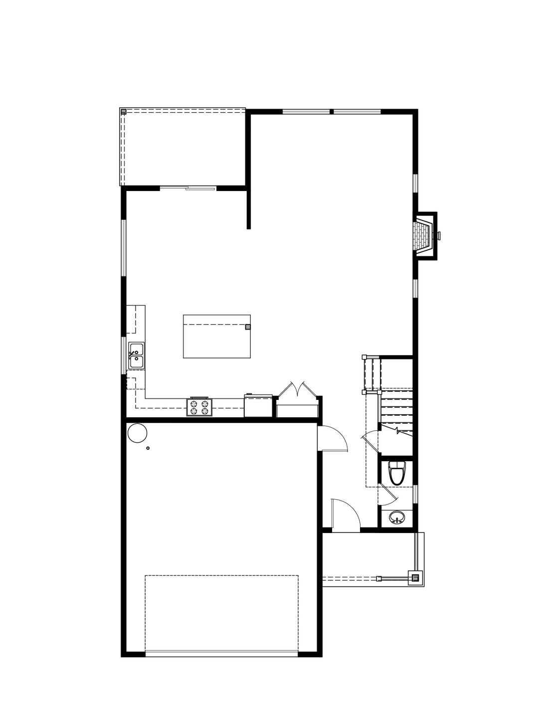 Main Level. 2,461sf New Home in Canby, OR