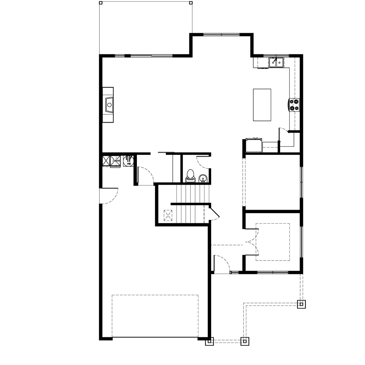 Main Level. Hickory New Home Floor Plan