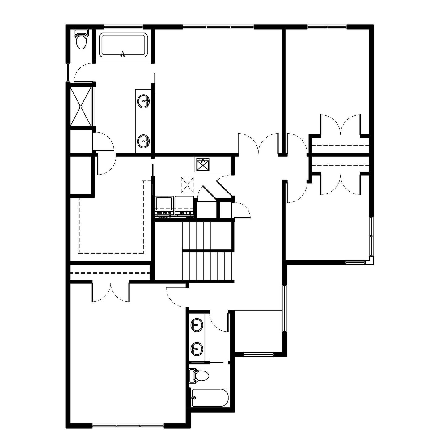 Upper Level. Hickory New Home Floor Plan