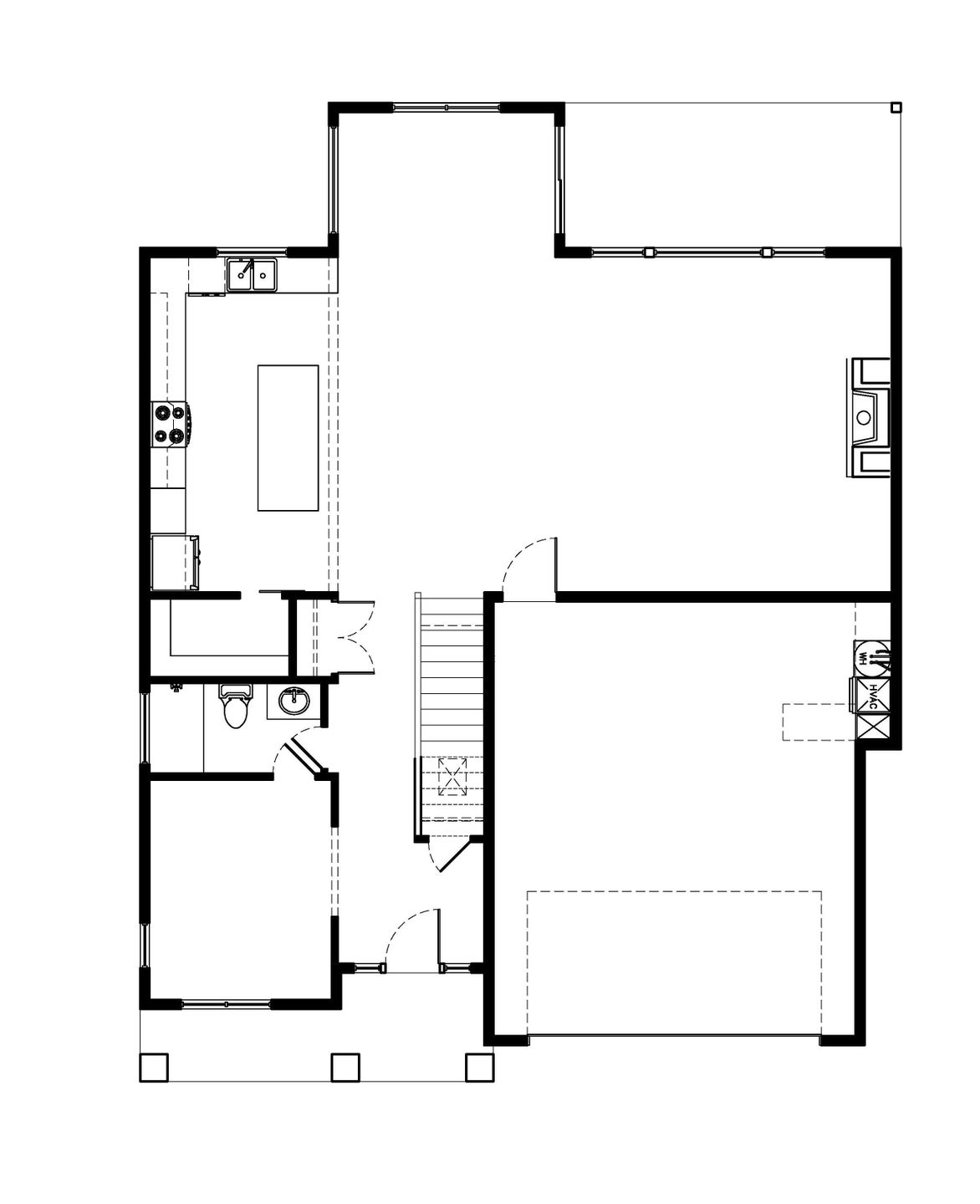Main Level. Alder New Home Floor Plan