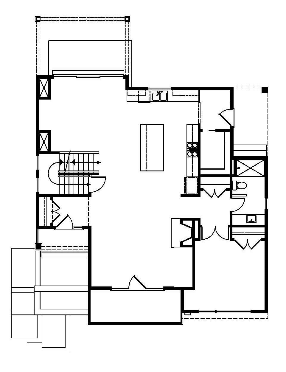 Main Level. Spruce New Home Floor Plan
