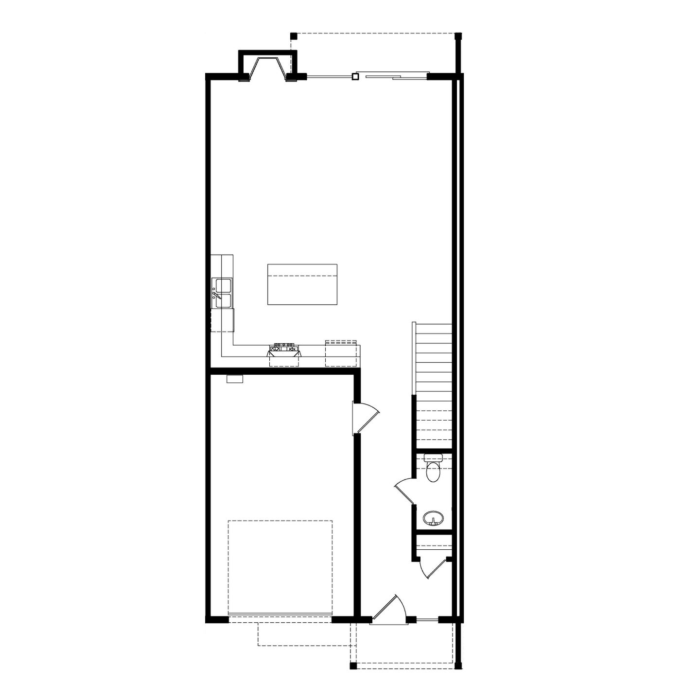 Main Level. Townhome Units 1-14 New Home in Milwaukie, OR
