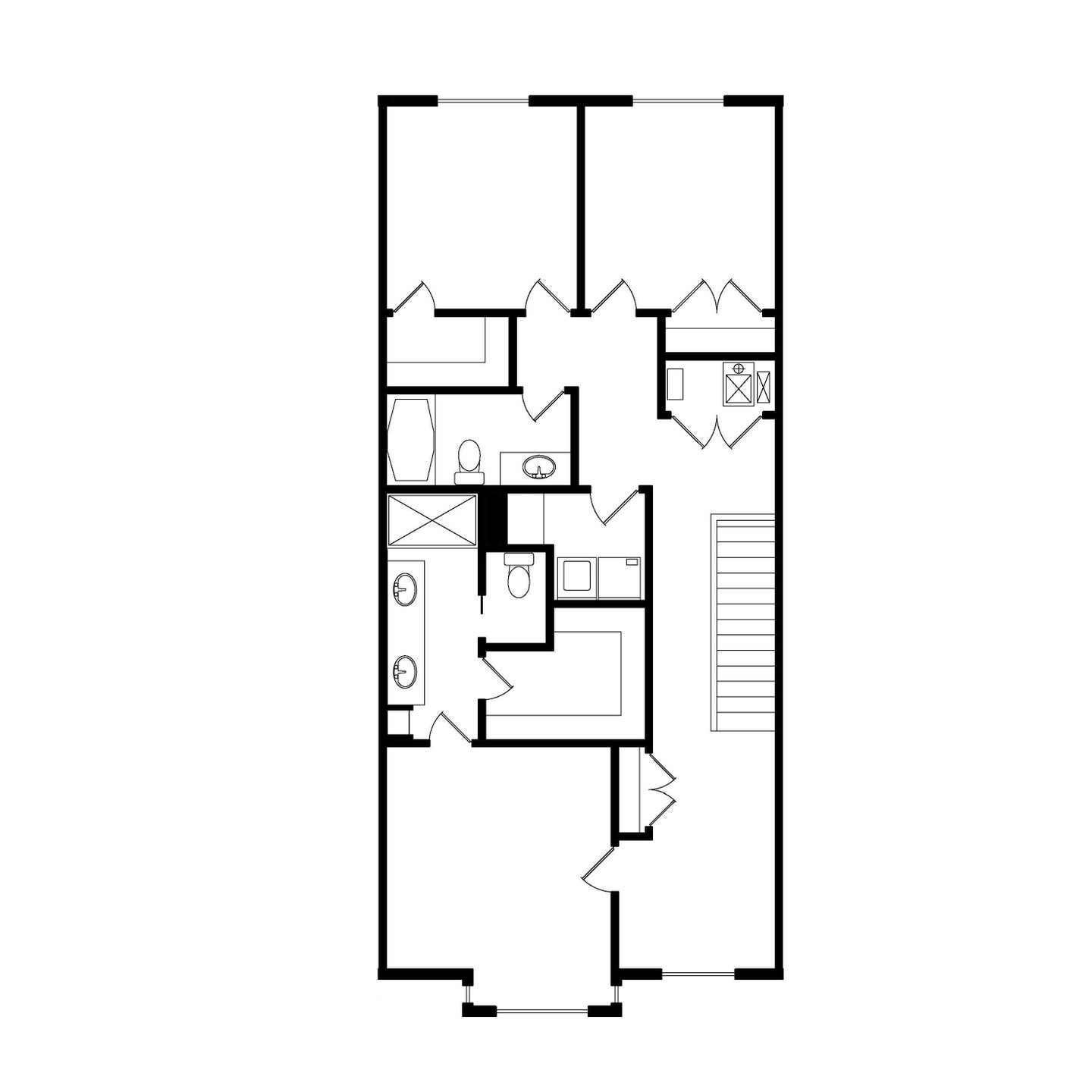 Upper Level. Townhome Units 1-14 New Home in Milwaukie, OR
