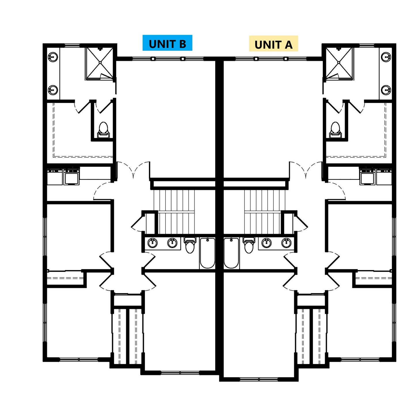 Upper Level. Duplex Units 19 A/B New Home in Milwaukie, OR
